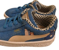 Puma Cookie Monster Blue Suede Sesame Street 50 Kids Shoes US Size 5C