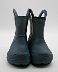 Boots CROCS Kid Handle Rain Boots Blue Waterproof Toddler Size C8 Unisex Pull On