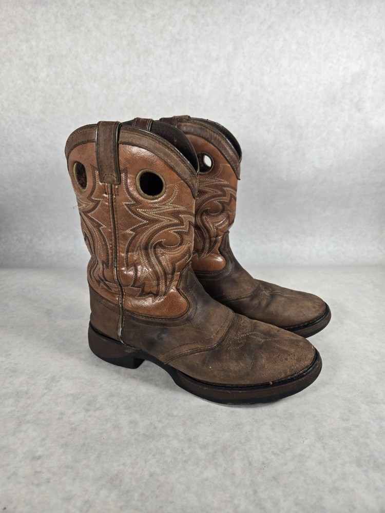 Durango Kid’s Saddle Western 8″ Boot 5M Brown DBT0166 Youth Cowboy Work ✔️ Photo