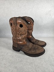 Durango Kid’s Saddle Western 8″ Boot 5M Brown DBT0166 Youth Cowboy Work ✔️ Photo
