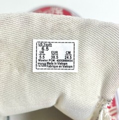 VANS“OFF THE WALL“ 721356 Red White Logo Skater Shoes Sneakers Kids Sz 6.5 US