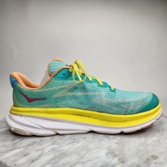 Hoka One One Clifton 9 Ceramic Evening Primrose Running Shoe Youth Size 5.5 MD