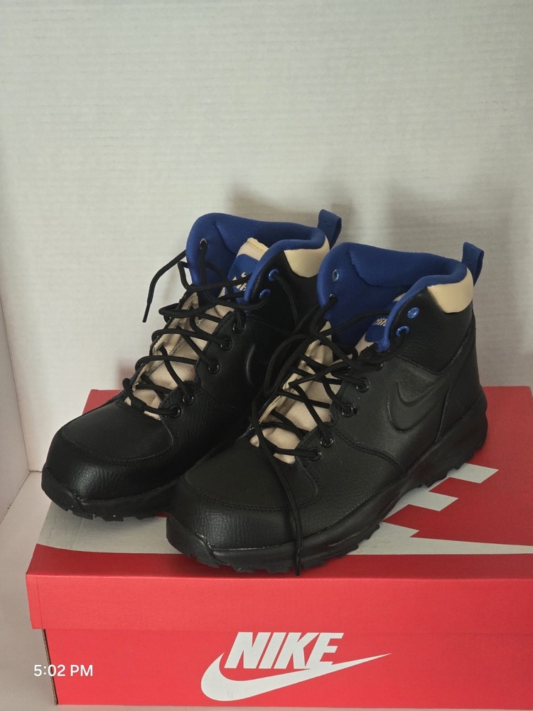 Nike Manoa LTR Black Sesame Game Royale GS – BQ5372-003 New Authentic