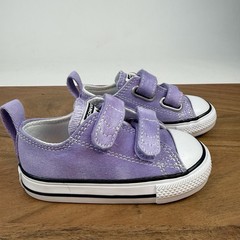 New Little Kids Converse Chuck Taylor All Star 2V OX Purple Sneakers Size 5 C