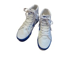 Vans SK8 HI MTE Kids White Blue Splatter High Top Sneakers Size 5.5