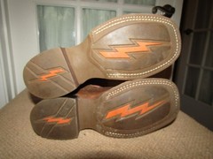 Cody James Inlay BBSC1943 Brown Pull On Square Toe Western Boots Youth Size 4 D