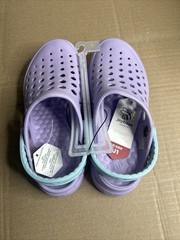 Joybees Kids‘ Dylan Slip-On Clogs – Sky Blue/Lilac Purple – Size – J1