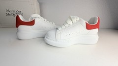 Alexander McQueen Oversized Sneakers Kids EU 27/ US 10 White Red Leather Shoes