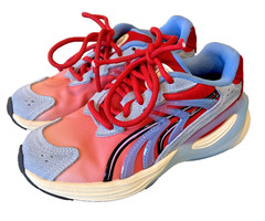Puma Junior’s Inverse Unfiltered Sneakers Shoes Athletic Red Blue Sz 1C 402892