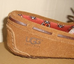 UGG Australia Chestnut Ryder Jungle Suede Moccasin KIDS US Size 13 NEW, No Box
