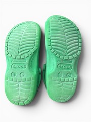 Crocs Kids Green Classic Clogs w/ Jibbitz Charms Video Gaming Boys Shoes size 4