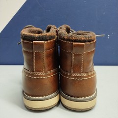 Bass Sutton Ankle Boots Youth US Size 3M Brown Comfort Moc Toe Side Zip Lace Up