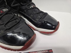 Air Jordan 11 Retro Bred 2012 Black Varsity Red White Sz-6.5y 378038-010