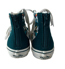 Vans SK8-HI Zip Shoe Mythical Glow Dark Dragons Sz 13.5 Deep Teal Skateboarding