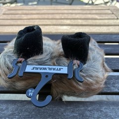 NWT Disney Star Wars Slippers Chewbacca TODDLER / KIDS Brown Faux Fur Sz M 7-8