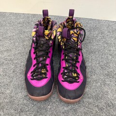 Nike Little Posite One Purple Black High Top Sneakers DQ6210 500 Youth Size 6.5