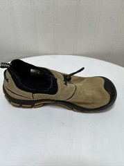 Lands‘ End Youth Tan Jungle Moccasin Moc Pull On Adjustable Closure Size 1M