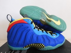 Nike Little Posite One Foamposite (Gs) Game Royal Blue-Yellow Sz 6Y [DQ0376-400]
