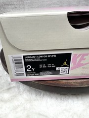 Jordan 1 Retro Low OG SP Travis Scott ‚Shy Pink‘ (PS) – Size 2Y Ready to Ship