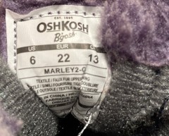 Toddler Boy’s OshKosh B’gosh Blue & Gray Marley2 Durable Fur-Lined Boots- Size 6