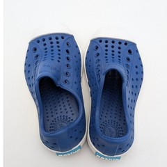 Native Jefferson Child Slip-On Sneaker Shoes Blue/Shell White Size USC7