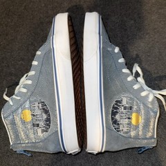 Vans x Harry Potter Hogwarts Castle Blue Sneakers Boots High Top Size 3.5