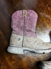 Durango Kid’s Lil‘ Rodeo Briar Brown & Brick Red Western Boot DBT0222TS Sz 1M