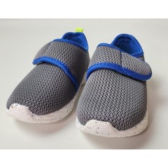 Carter’s Lorena Kids Grey Blue Mesh Hook and Loop Sneakers Size 8M CF22B06H