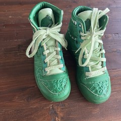Adidas Disney Toy Story Rex Top Ten Hi Shoes Green Dinosaur Youth/ Size 13