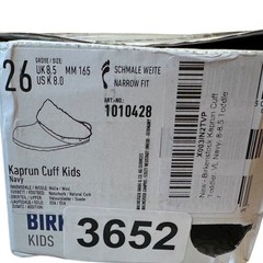 Birkenstock Kaprun Cuff Shearling Slipper Clog Kids EU 26 / US K 8.0 Navy