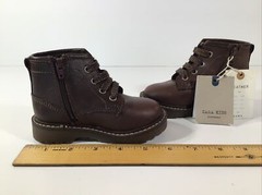 ZARA – Kids high top brown work boot style “NWT “ USA Size 5.5~