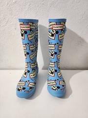 Hunter Disney Mickey Mouse Kids Blue Waterproof Rain Boots Youth Unisex Sz B2/G3
