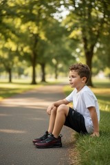 Nike Air Max BIA PS Black Smoke Gray Team Red Kids Shoe Size 1Y NEW