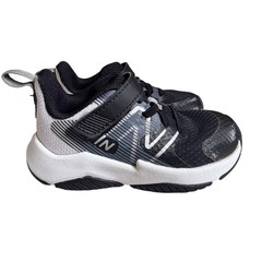New Balance Kids Rave Run v2 Black White Sneakers ITRAVBW2 Size 8 Toddler