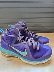 Size 7 (GS) – Nike LeBron 9 Mid Summit Lake Hornets
