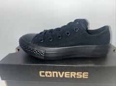 CONVERSE ALL STAR CT BLACK MONO OX FITS BOYS AND GIRLS.