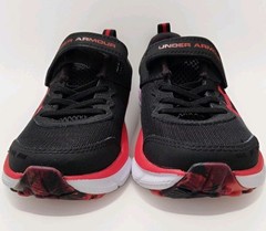 NEW Under Armour Charged Assert 8 Sneakers Size 13K UA Shoes Black Red Running