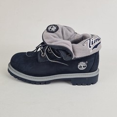 🚨 Timberland Roll Top Thermal Little Kids Boots 22716 Navy Leather Size 2Y