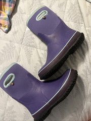 Bogs Grasp Solid Youth 5 Hiking Waterproof Rain K Winter Snow Purple Mud Girls