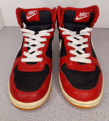 Nike High Top Bambini 2008 6.5 Youth Board Shoes Varsity Black Red White VTG