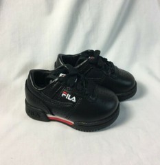 Fila Baby’s Original Fitness Shoes Black/Fila Red/White 4 US Infant
