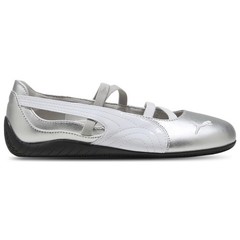 PUMA Speedcat Ballet Metallic Silver White 40613301 GS Size 4Y-7Y Girls Womens