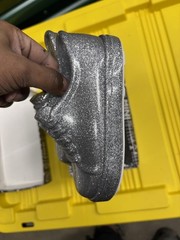Mini Melissa Glitter Silver Toddler Sneakers