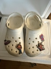 White Crocs Children’s 11 Gabby’s dollhouse Jibbitz Included