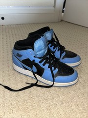 Size 7 (GS) – Jordan 1 Mid University Blue Black
