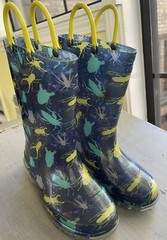 Western Chief Youth Bug Splatter Light Up Rain Boot Super Cute Fun Outdoor Sz 11
