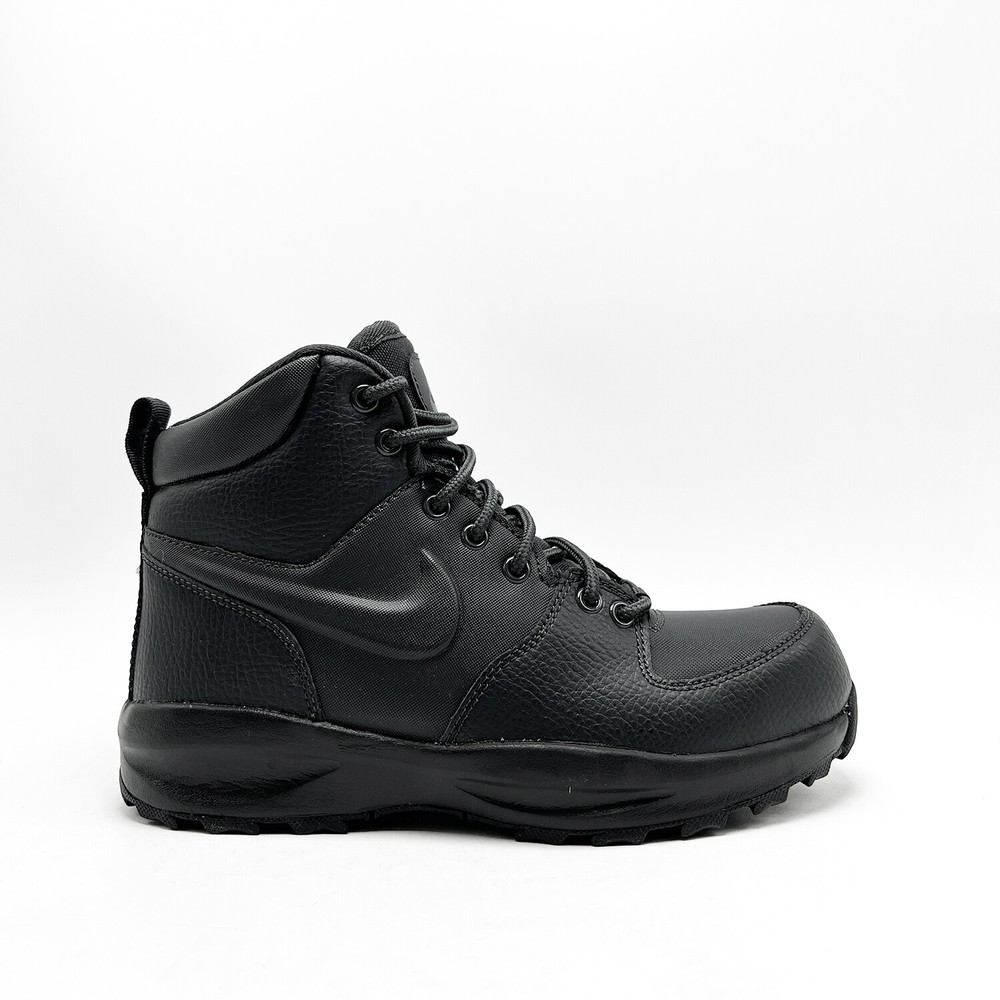 *NEW* Youth Nike Manoa Leather GS J Boots Black (BQ5372 002), Sz 4.5