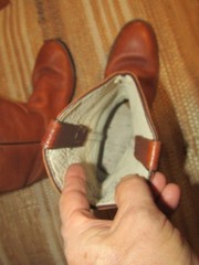 Justin Brown Leather Boots Cowboy Western Youth 4 D style 3420Y Made in Mexico