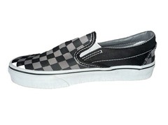 Vans „Classic Slip-On“ Sneakers (Black/Pewter Checkerboard) Is Men’s 5 Women 6.5