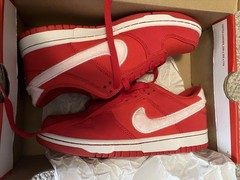 Nike Dunk Low Valentines Day Red Pink Corduroy RARE 2024 Size 6 With Box